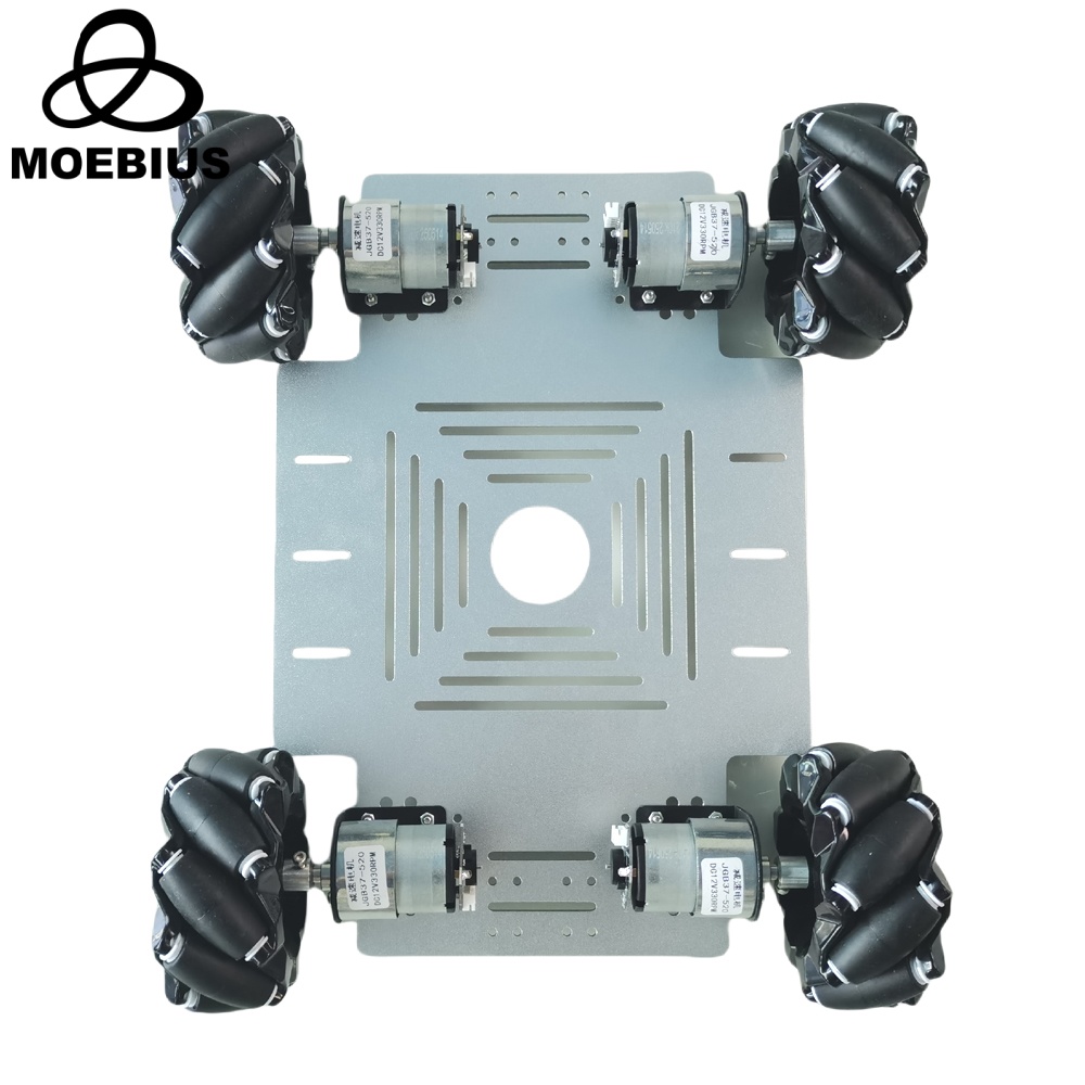 Arduino Kit - مجموعة سيارة روبوت MOEBIUS بعجلات ميكانوم
