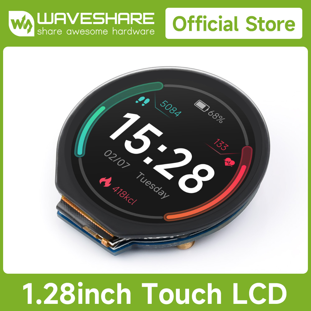 Pi Display - وحدة عرض LCD مستديرة مقاس 1.28