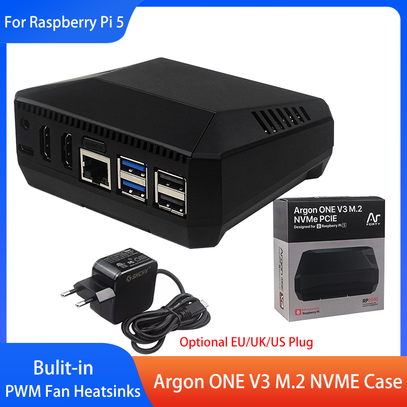 Pi 5 Case - علبة أرجون ون V3 M.2 NVME