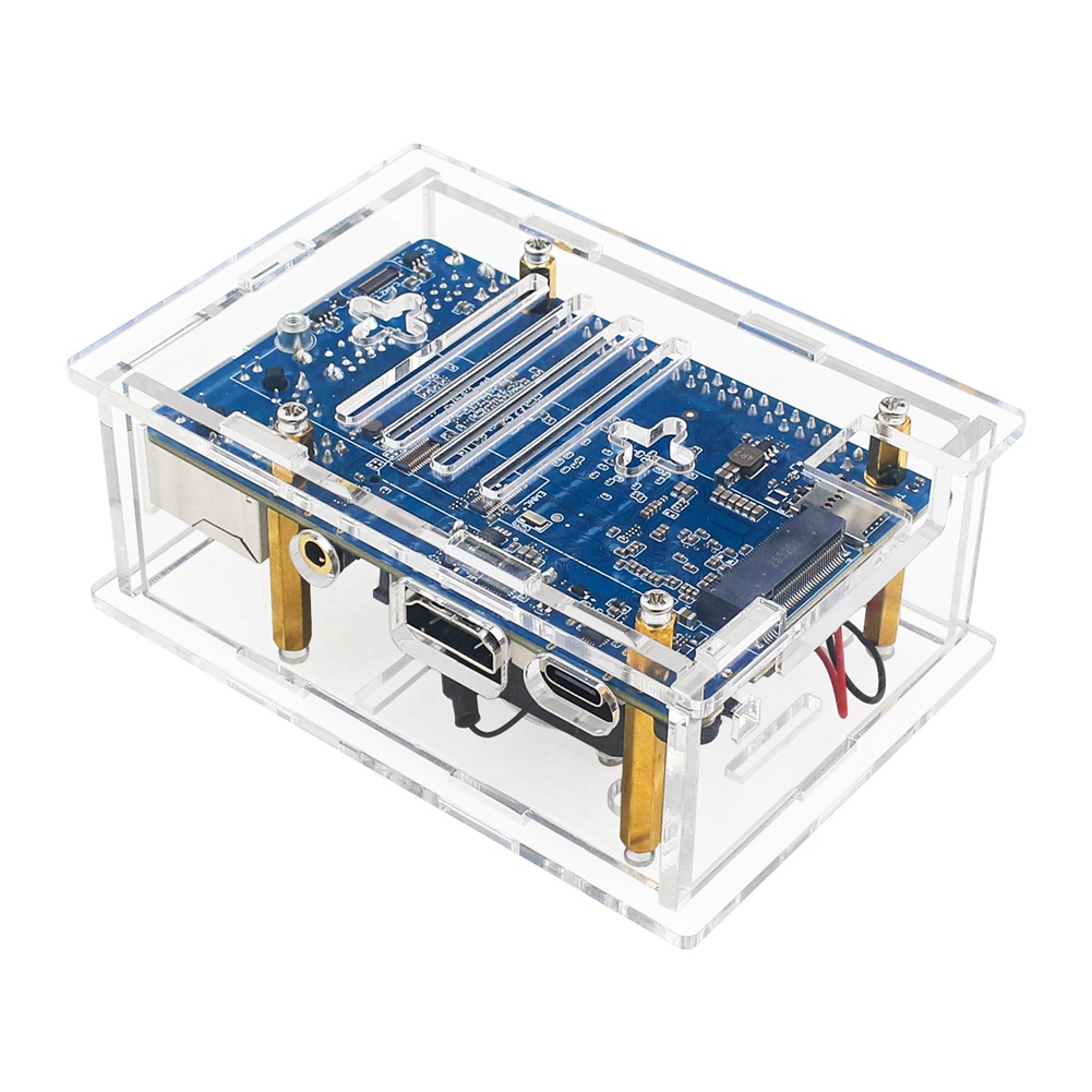 Pi 4 Case - مروحة تبريد B27B وحافظة واقية من