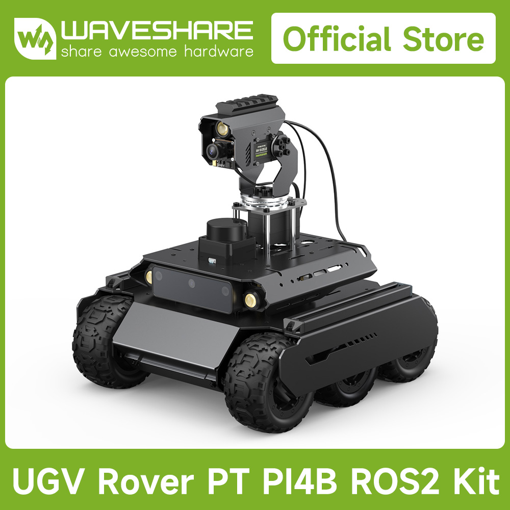 Raspberry Pi Kit - Waveshare Rover ROS 2 مفتوح المصدر