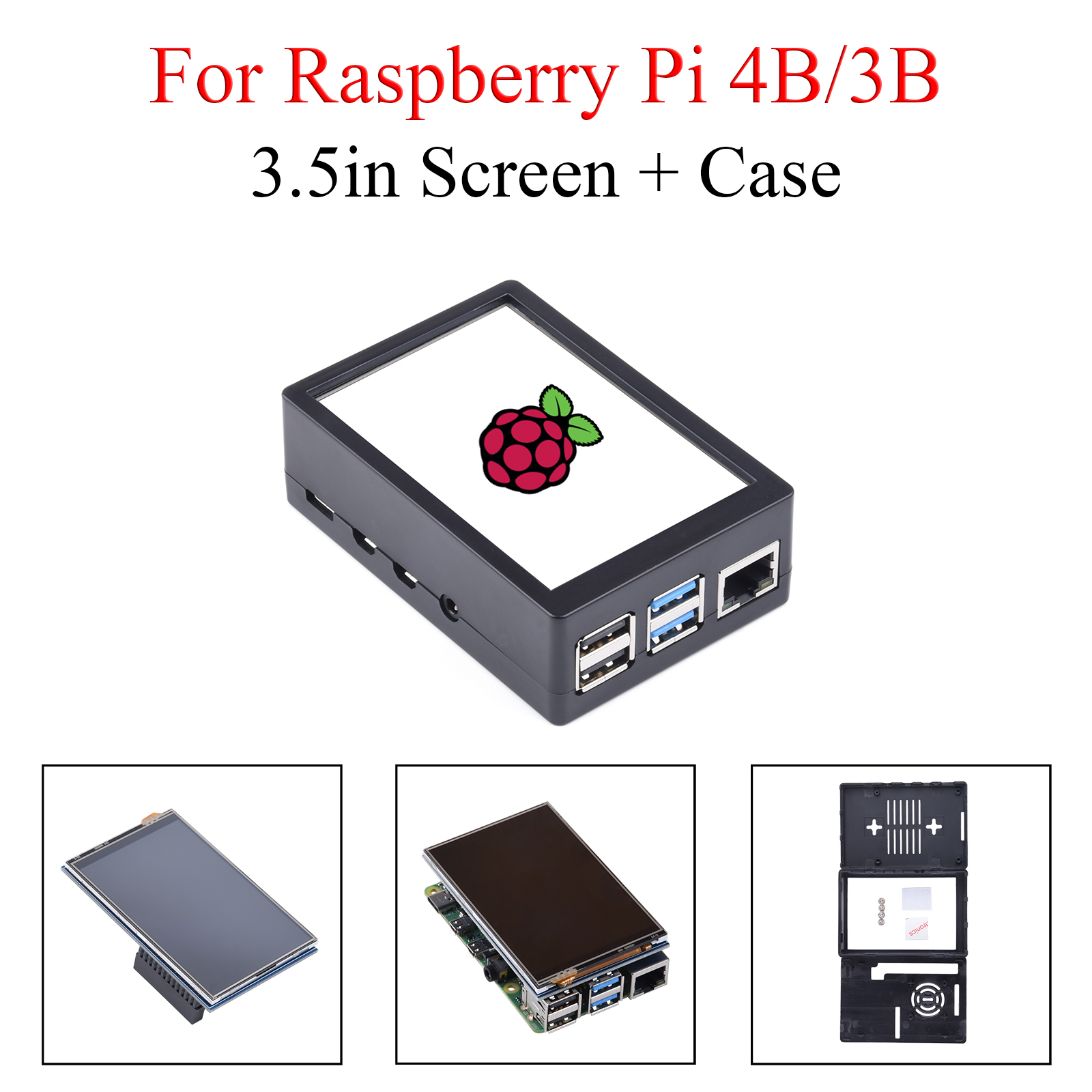 Pi 4 Case - شاشة لمس 3.5 بوصة بدقة 480*320