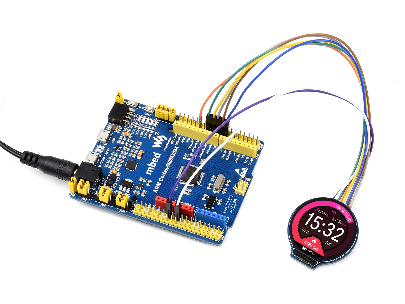 وحدة عرض LCD مستديرة مقاس 1.28 - مراجعة Pi Display وسعره