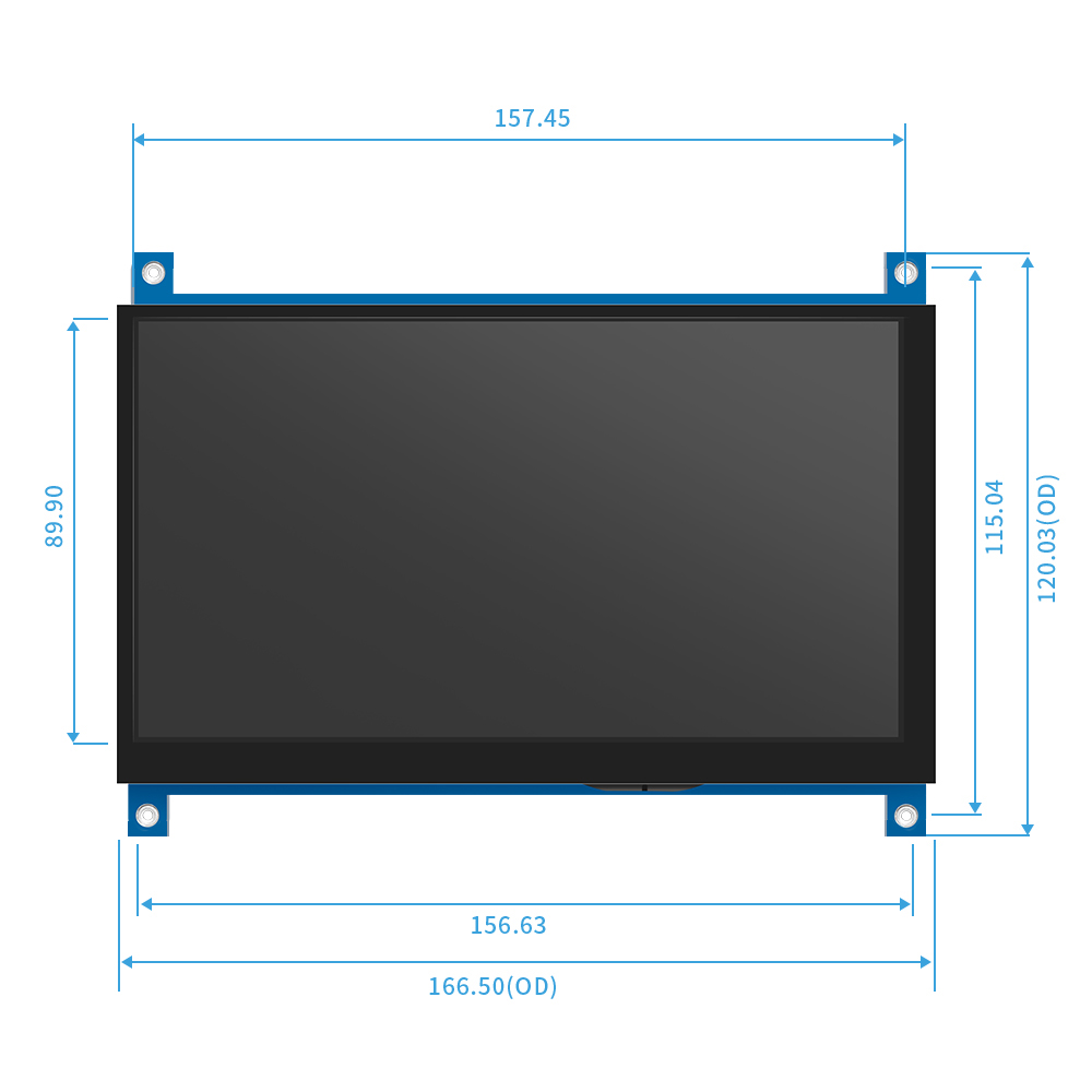 IPS 7 بوصة شاشة AIDA64 LCD عرض - مراجعة Raspberry Pi 4 وسعره