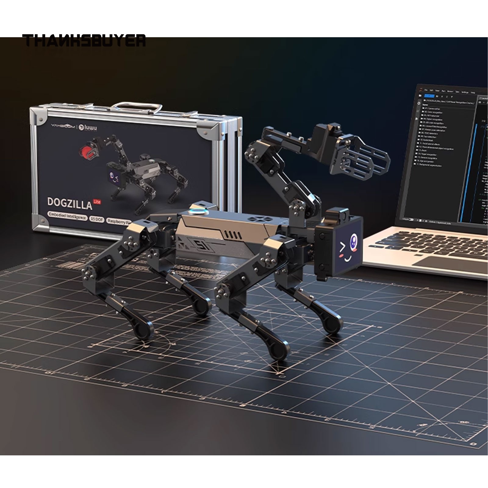 DOGZILLA-Lite 15DOF AI Bionic  - مراجعة Raspberry Pi وسعره