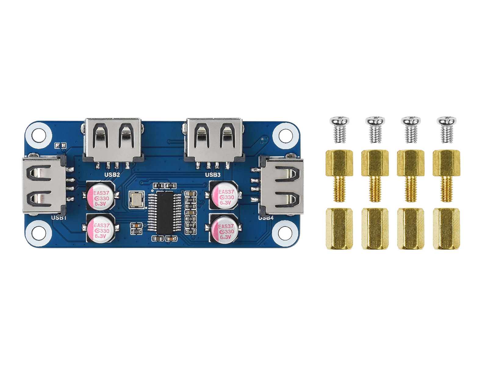 قبعة Waveshare USB HUB (B) 4 م - مراجعة Pi Zero وسعره