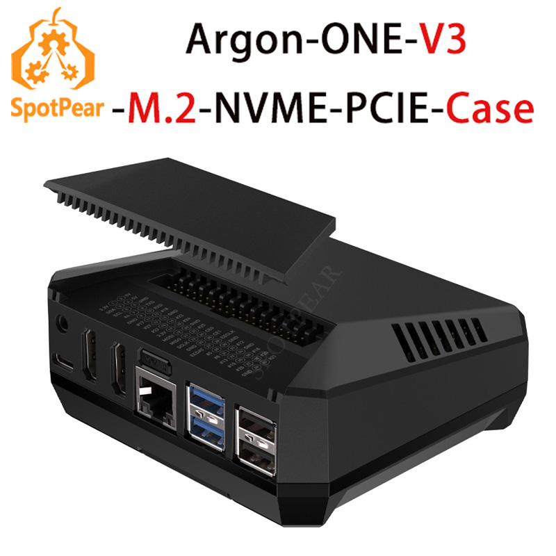 حافظة أرجون ONE V3 M.2 NVME له - مراجعة Pi 5 Case وسعره