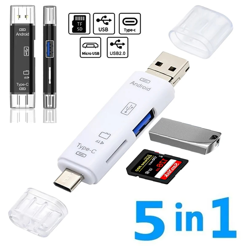 5 في 1 متعددة الوظائف Usb 2.0  - مراجعة Micro Sd Card وسعره
