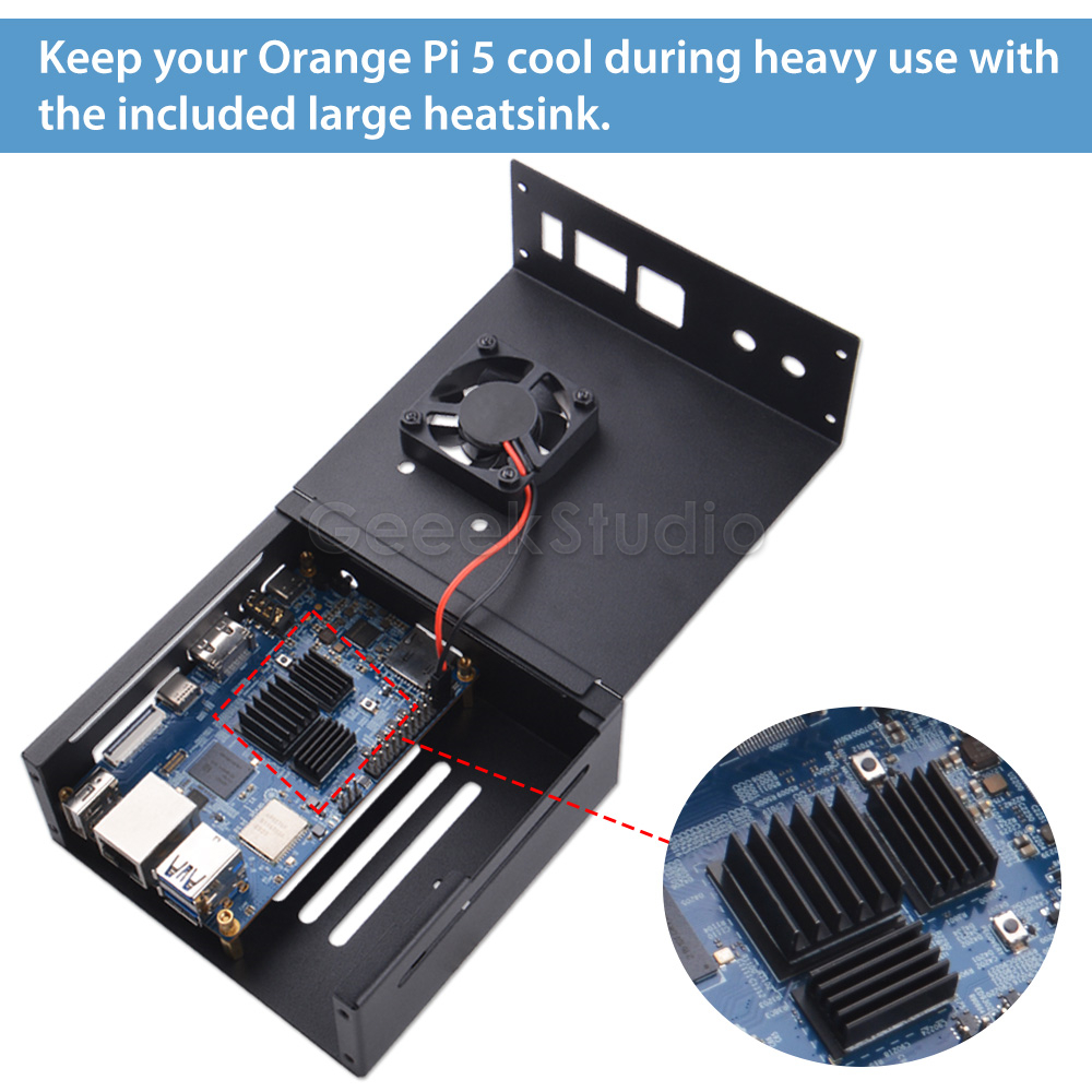 Orange Pi 5/5B حافظة حماية معد - مراجعة Pi 5 Case وسعره