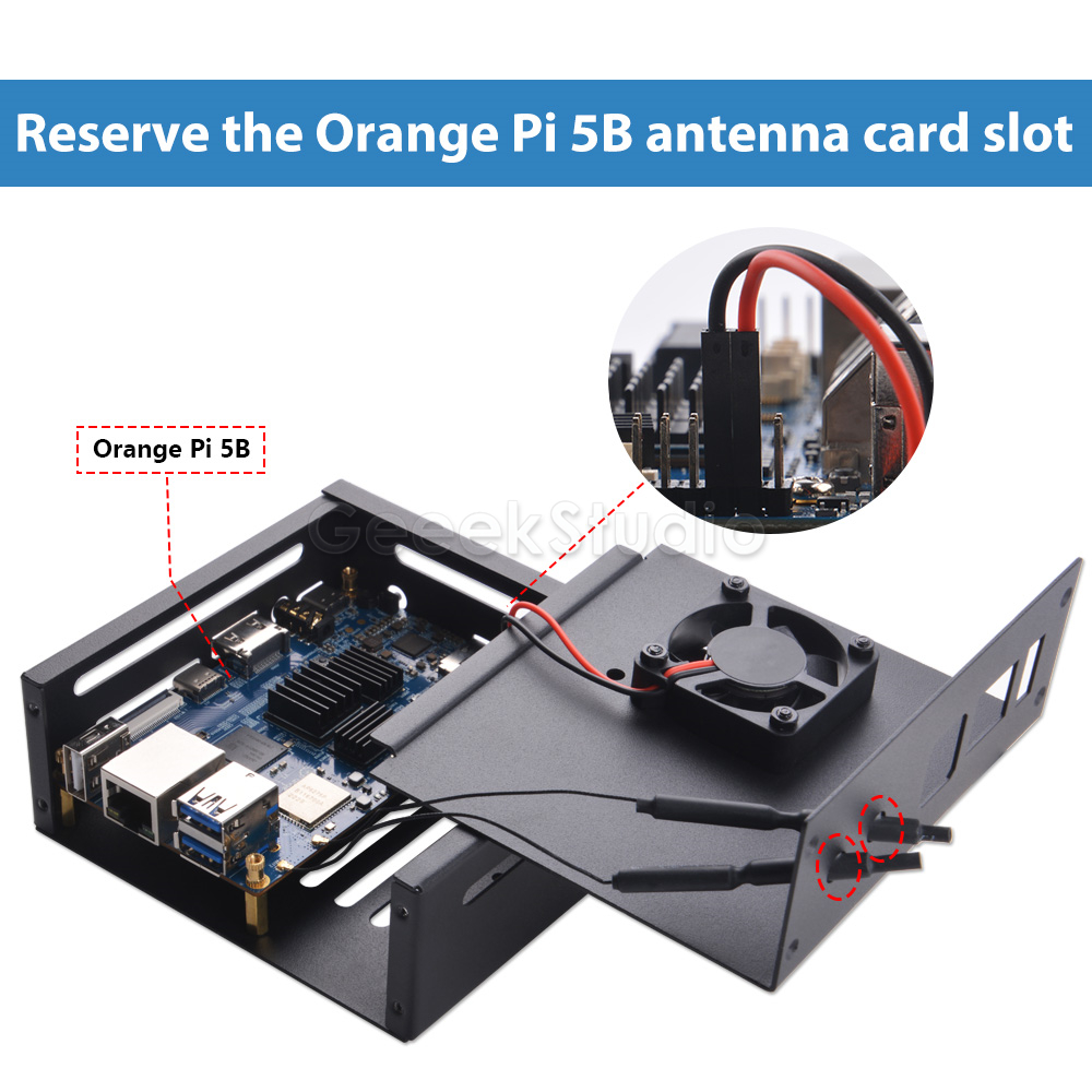 Orange Pi 5/5B حافظة حماية معد - مراجعة Pi 5 Case وسعره