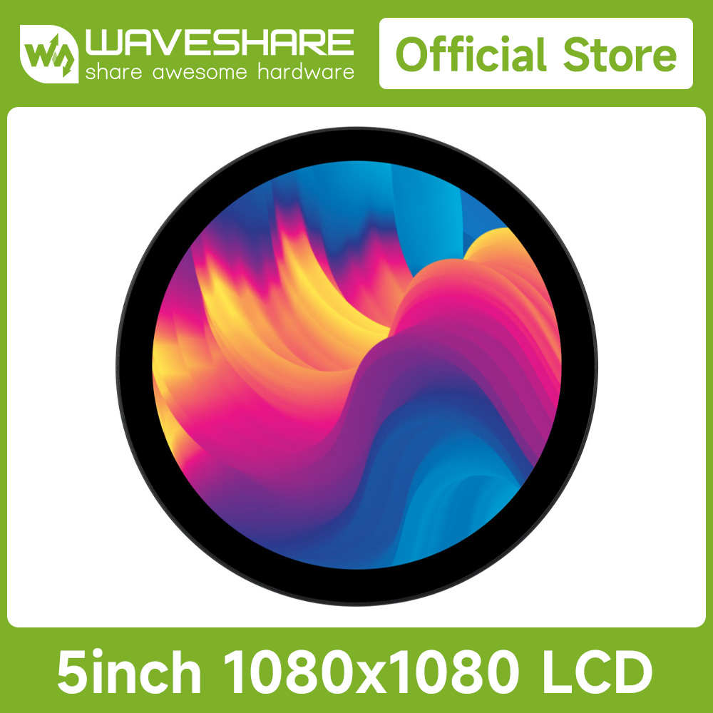 شاشة لمس دائرية من Waveshare ب - مراجعة Pi Display وسعره