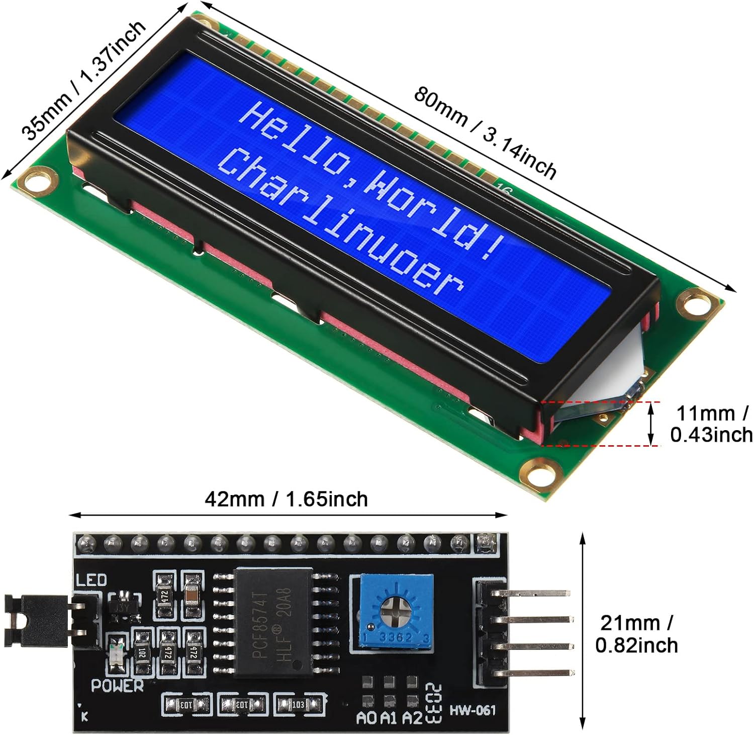 مجموعة واحدة من شاشة LCD 1602  - مراجعة Raspberry Pi 4 وسعره