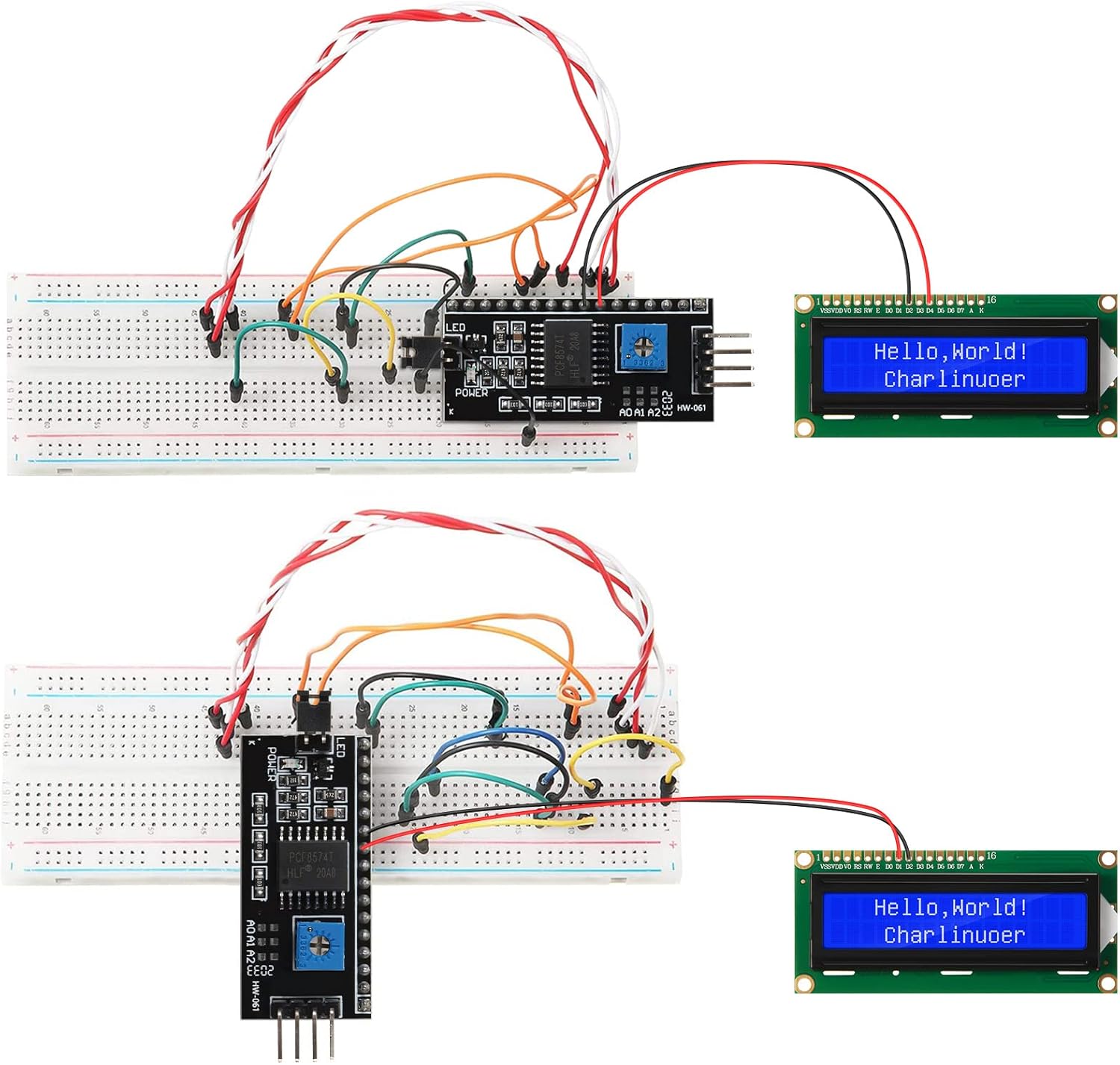 مجموعة واحدة من شاشة LCD 1602  - مراجعة Raspberry Pi 4 وسعره