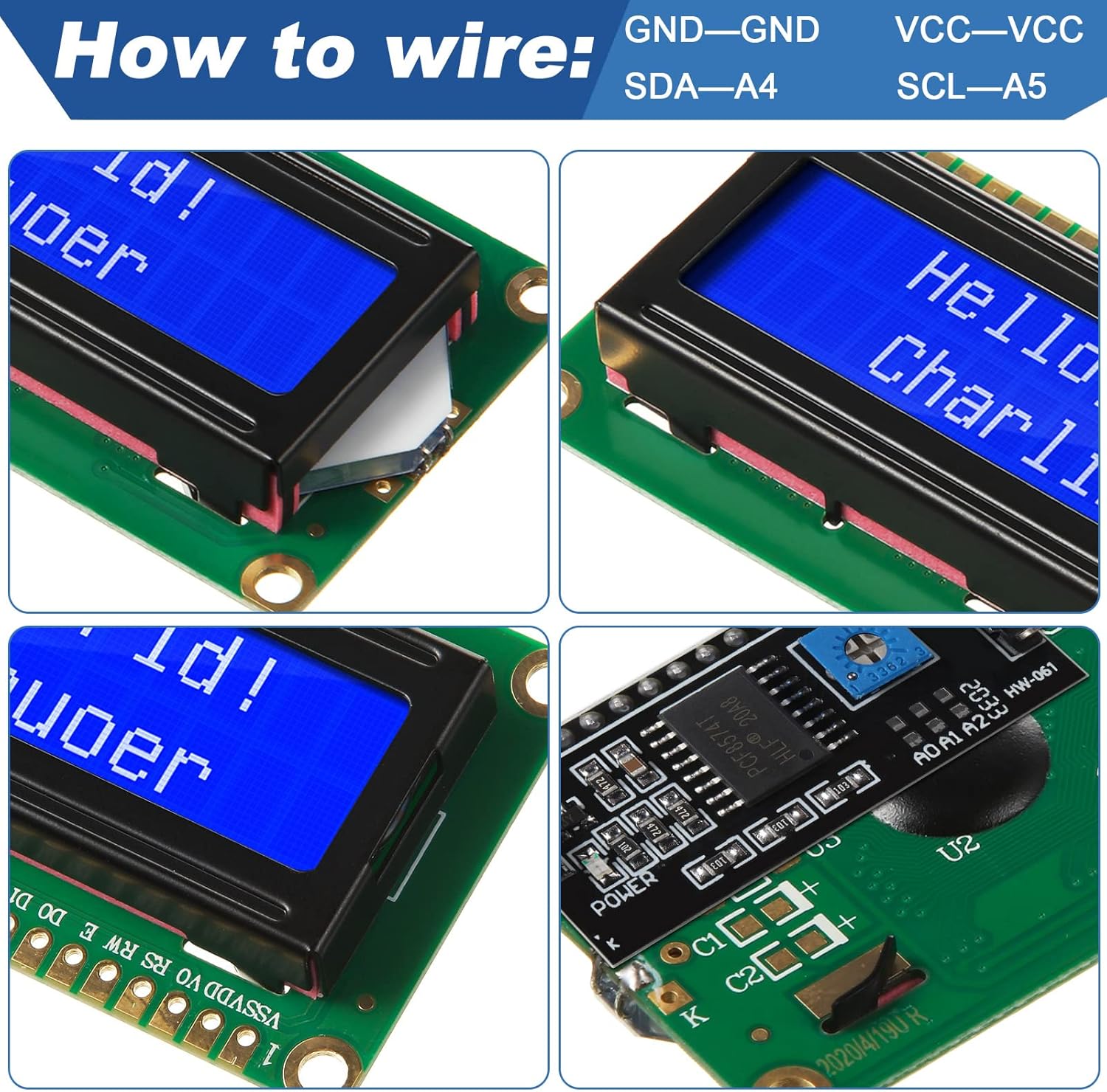مجموعة واحدة من شاشة LCD 1602  - مراجعة Raspberry Pi 4 وسعره