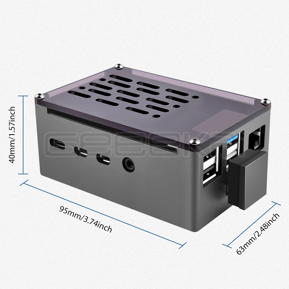 غلاف لبنة من الألومنيوم GeeekP - مراجعة Pi 4 Case وسعره