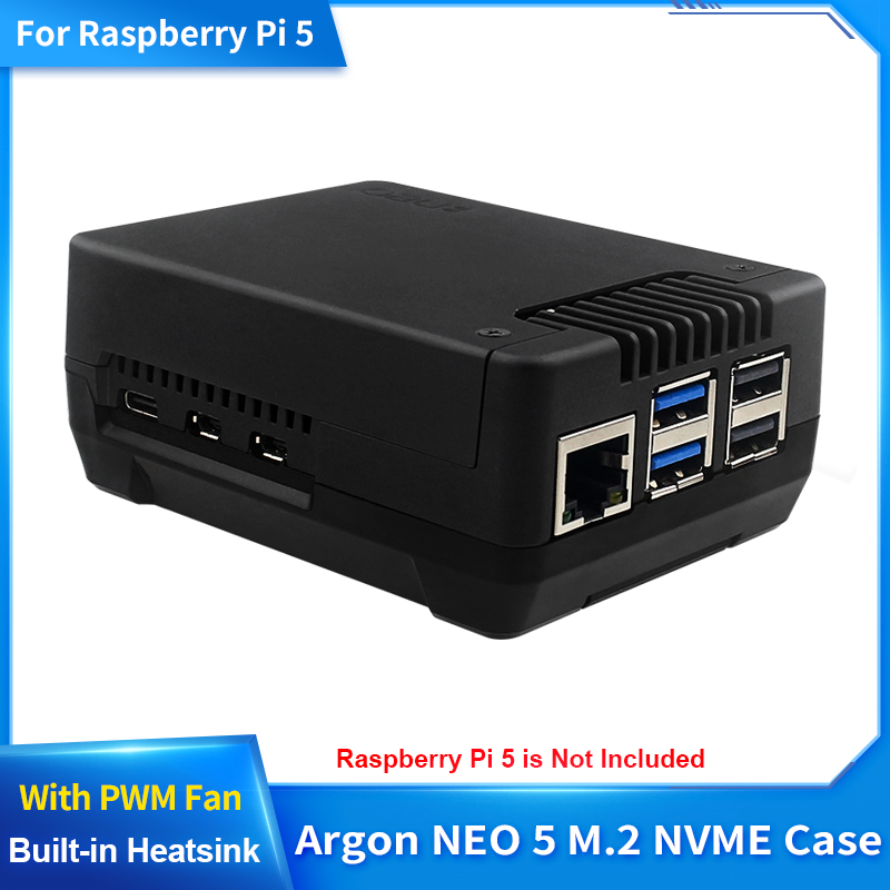 حافظة Argon NEO 5 M.2 NVME PCI - مراجعة Pi 5 Case وسعره
