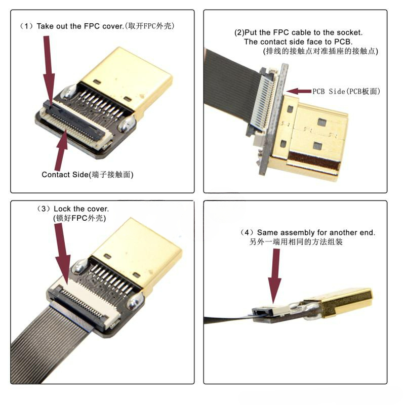 شريط FPV HDMI موصل متوافق كابل - مراجعة Pi Camera Cable وسعره