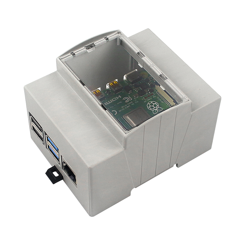 حافظة Raspberry Pi 4 ABS DIN R - مراجعة Pi 4 Case وسعره
